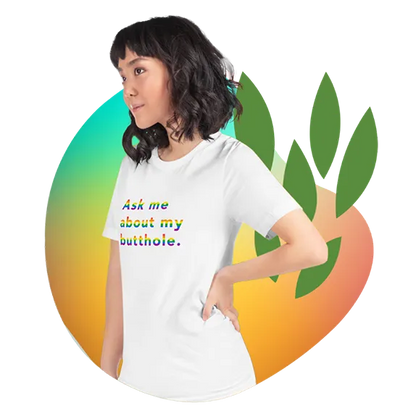 TUSHY Rainbow Butthole T-shirt