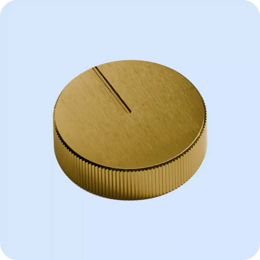 4.0 Pressure Knob: Brushed Brass