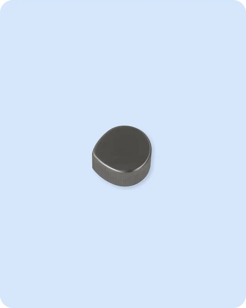 Wave/Oasis Pressure Knob - Brushed Platinum